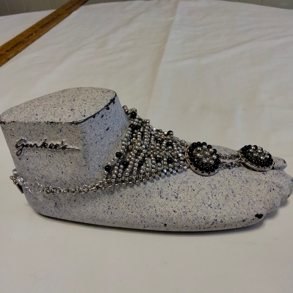 Iris Apfel & Bajalia Black & Silver Panja Hand Bracelet - Picture 7 of 14